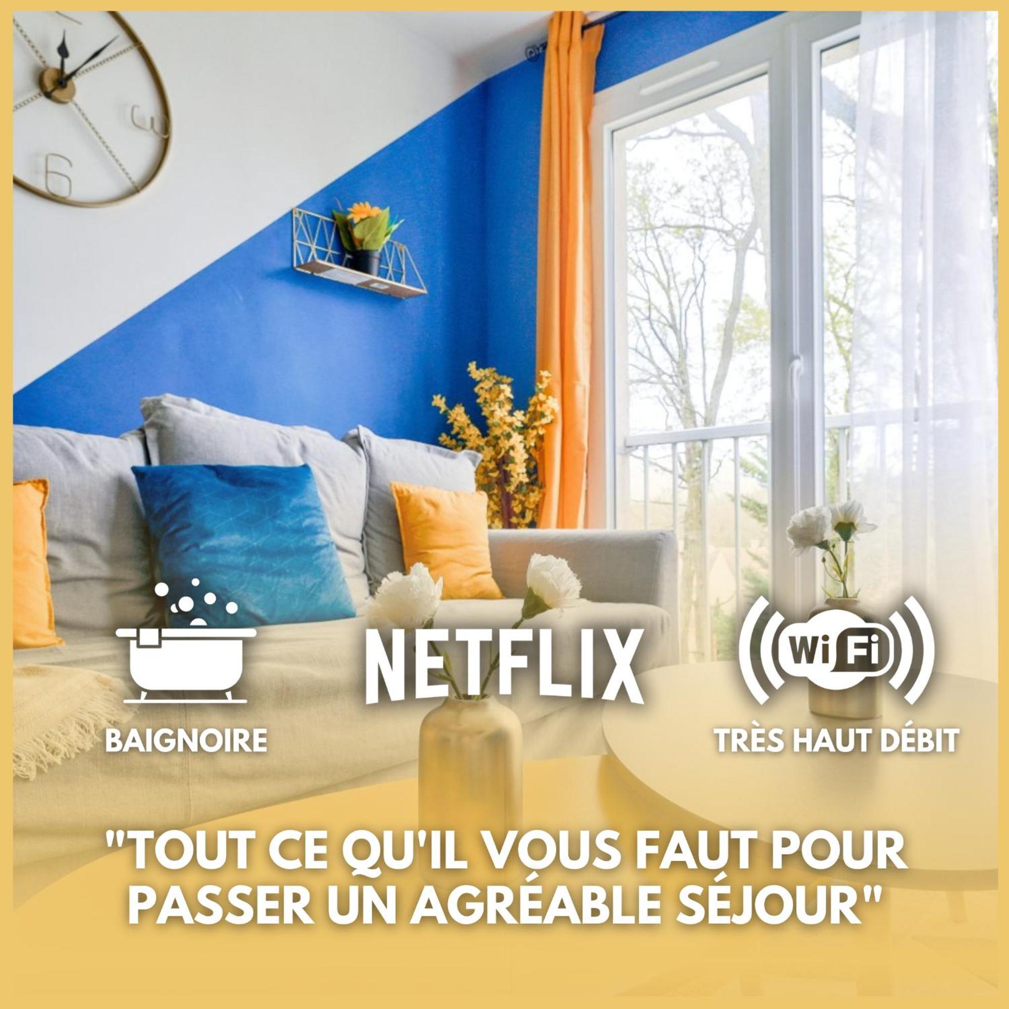 Le Cosy Yellow Appartement Lumineux A 5 Min De La Gare D'Evry Avec Parking Gratuit Courcouronnes Екстериор снимка
