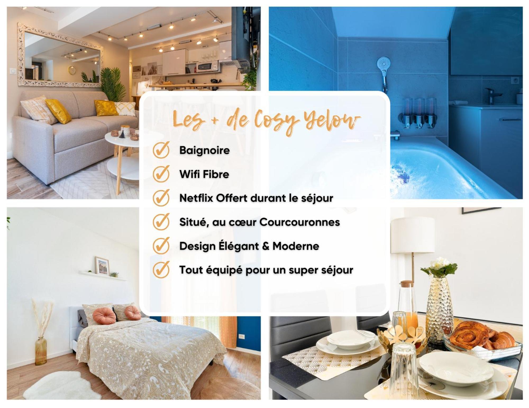 Le Cosy Yellow Appartement Lumineux A 5 Min De La Gare D'Evry Avec Parking Gratuit Courcouronnes Екстериор снимка