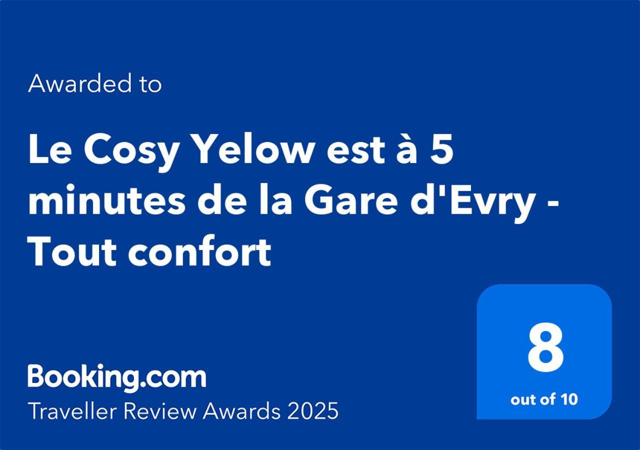 Le Cosy Yellow Appartement Lumineux A 5 Min De La Gare D'Evry Avec Parking Gratuit Courcouronnes Екстериор снимка